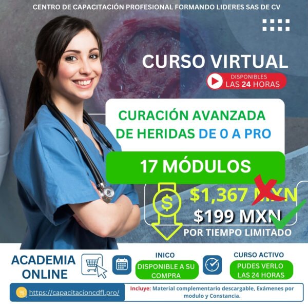 Curación avanzada en heridas de 0 a pro