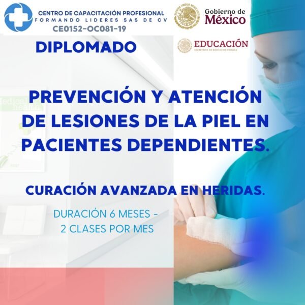 DIPLOMADO Auxiliar en la prevención y atención de las lesiones de la piel de la persona con  dependencia al cuidado