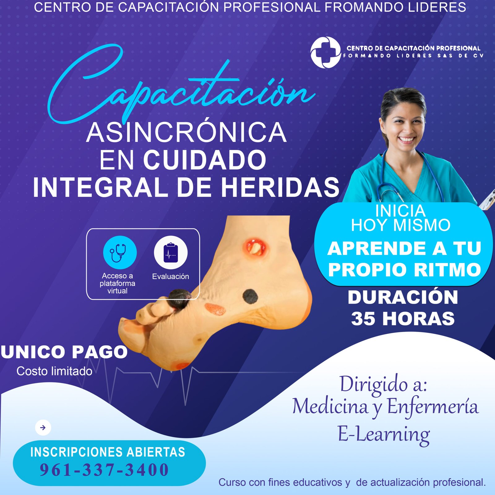 “Capacitación Asincrónica en Cuidado Integral de Heridas” version 2