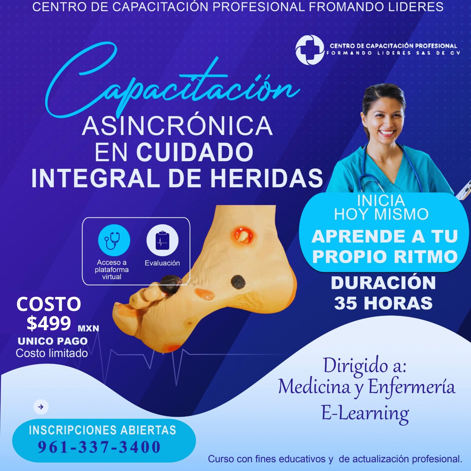 “Capacitación Asincrónica en Cuidado Integral de Heridas” version 2